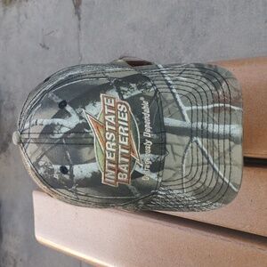 Interstate Batteries Camo Embroidered Logo Strap-on Hunting Hat Cap OS